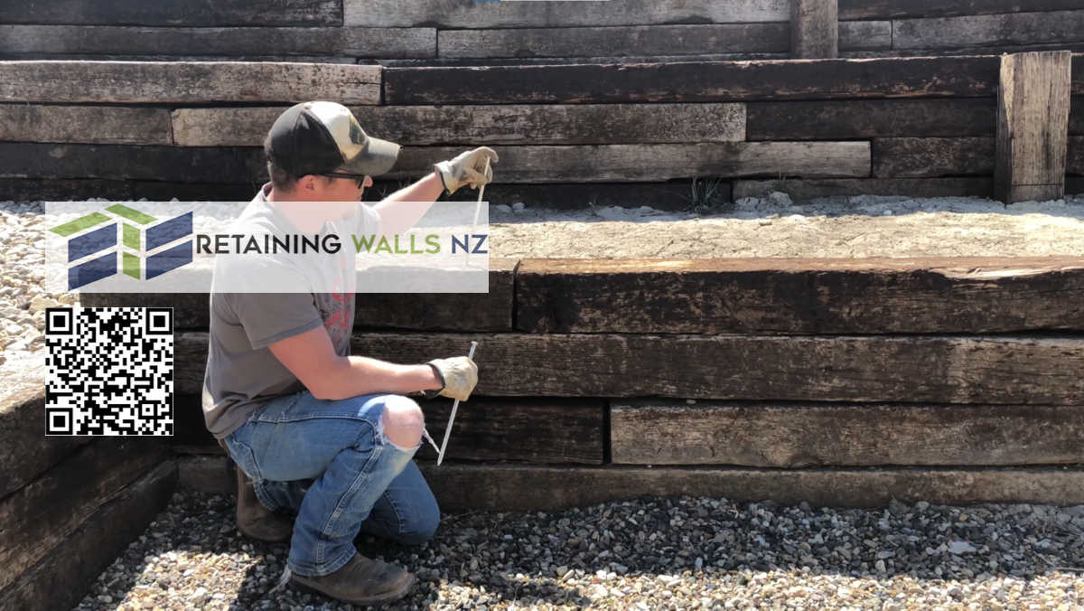 Railway Sleeper Retaining Walls Christchurch
